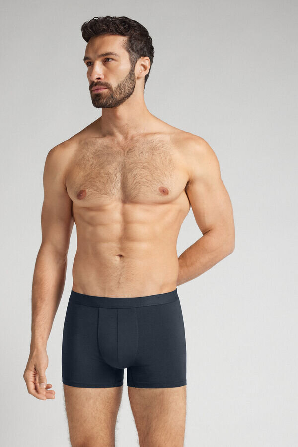 Bawełniane bokserki z widoczną gumką Bawełniane bokserki z widoczną gumką