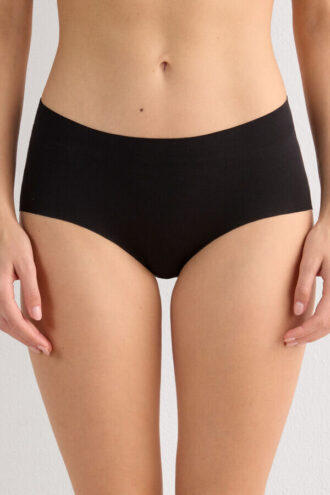 Bezszwowe bawełniane majtki typu hipster