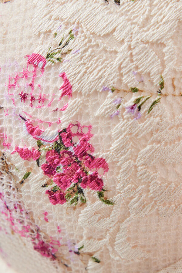 Biustonosz balkonetkowy Sofia z nadrukiem Pretty Flowers Biustonosz balkonetkowy Sofia z nadrukiem Pretty Flowers