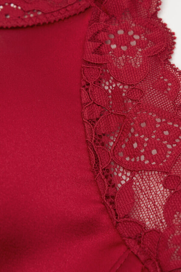 Biustonosz trójkątny bez fiszbin Tiziana z jedwabiu i koronki Biustonosz trójkątny bez fiszbin Tiziana z jedwabiu i koronki