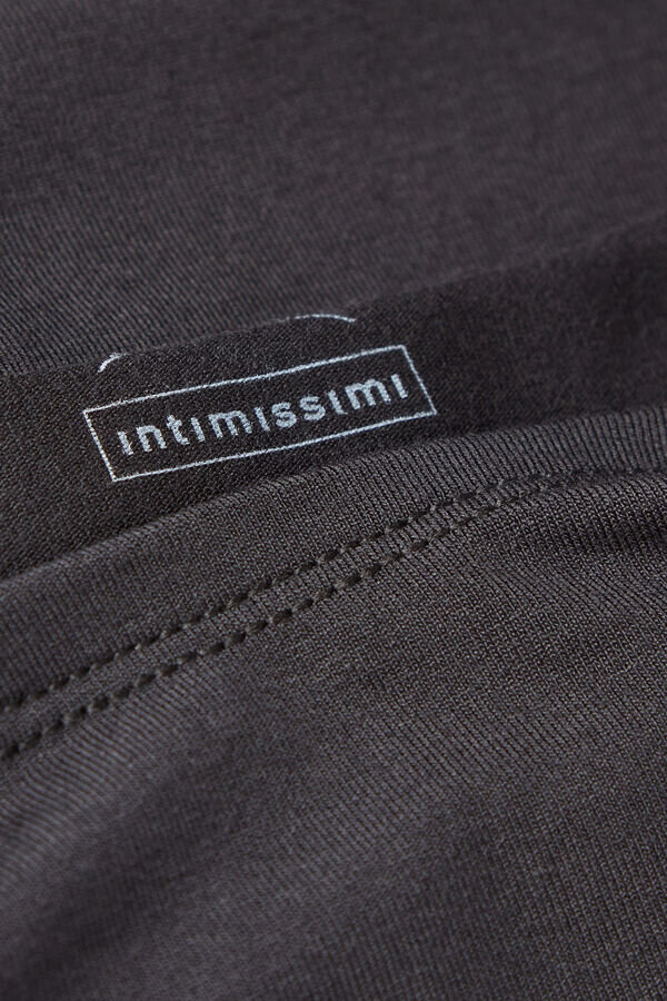 Bluzka z długim rękawem i okrągłym dekoltem z mikromodalu Bluzka z długim rękawem i okrągłym dekoltem z mikromodalu