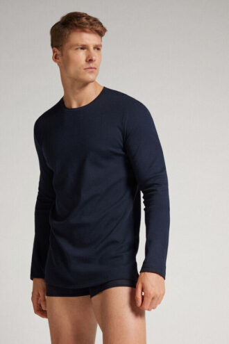 Bluzka z długim rękawem z ciepłej bawełny Bluzka z długim rękawem z ciepłej bawełny