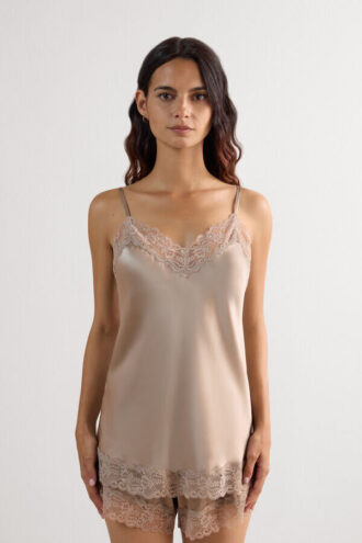 Bluzka z koronki i jedwabiu