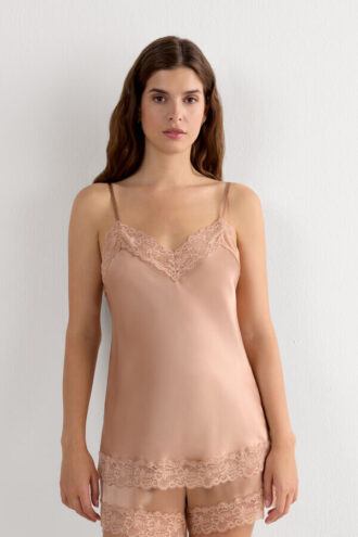 Bluzka z koronki i jedwabiu