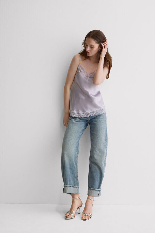 Bluzka z koronki i jedwabiu Bluzka z koronki i jedwabiu