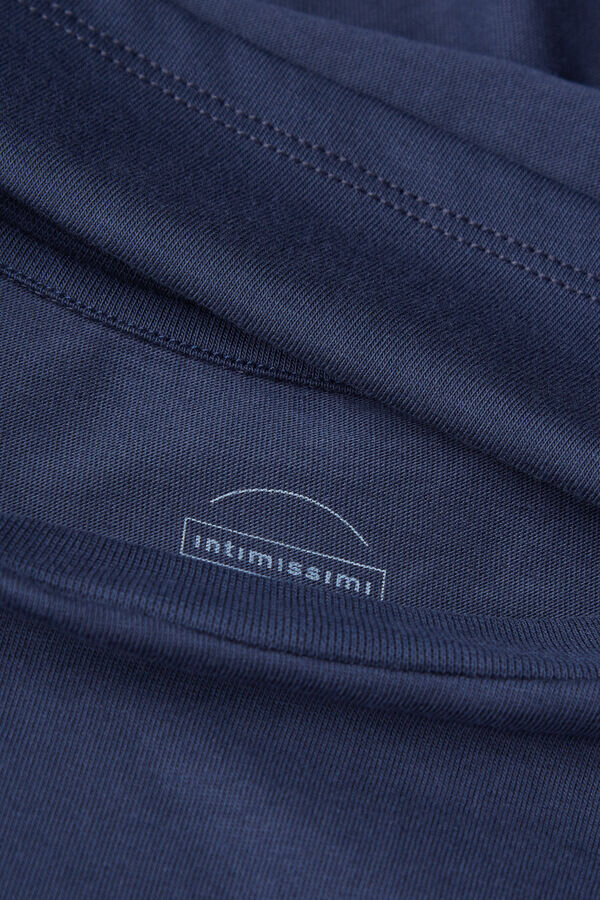 Bluzka z krótkim rękawem i prostym krojem, wykonana z bawełny Bluzka z krótkim rękawem i prostym krojem, wykonana z bawełny