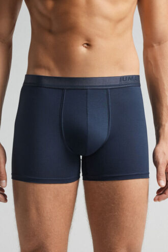 Bokserki z merceryzowanej bawełny premium z logo