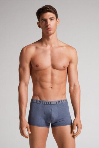 Boxerki z mikrofibry z logo