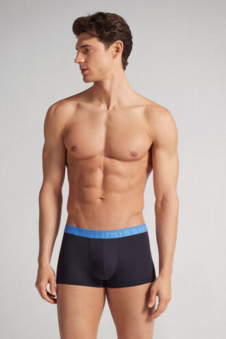 Boxerki z mikrofibry z logo