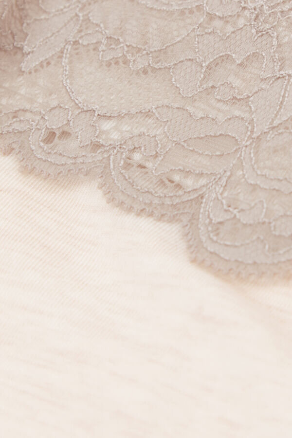 Długa piżama z koronką z modalu Długa piżama z koronką z modalu