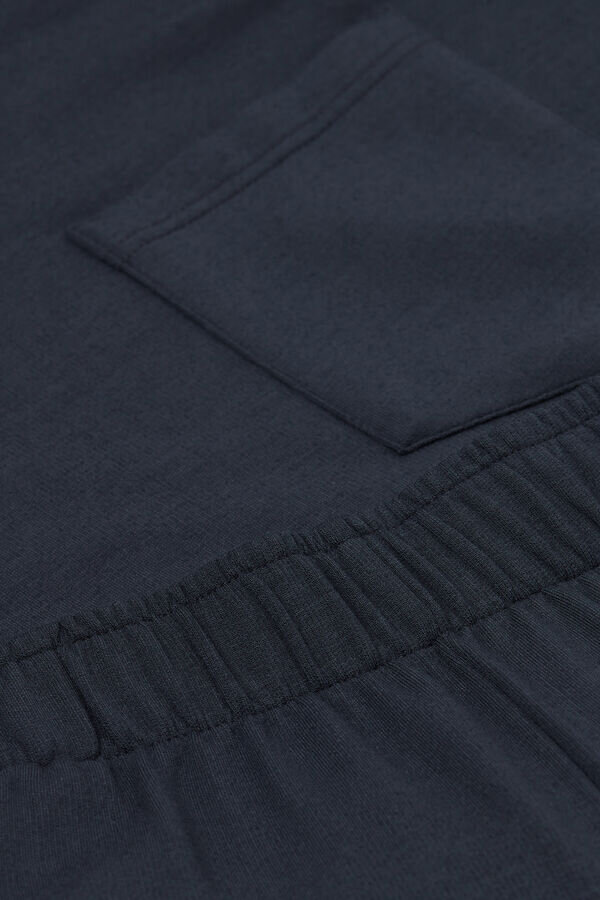 Długa piżama z pluszowego modalu Długa piżama z pluszowego modalu