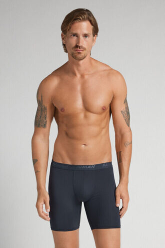 Długie bokserki z mikrofibry