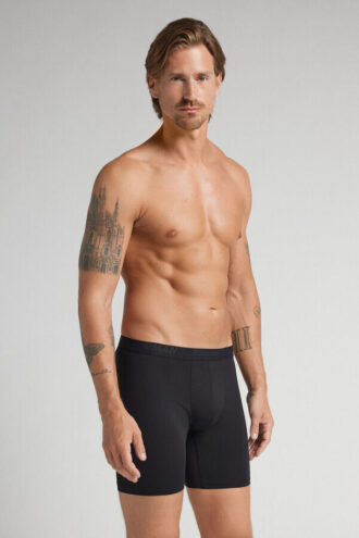 Długie bokserki z mikrofibry