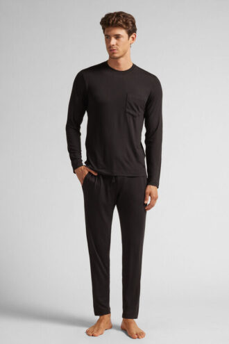 Długie piżamy z mikromodalu