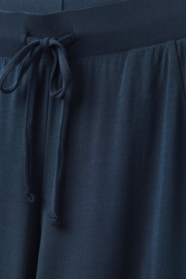 Długie spodnie palazzo z modalu Długie spodnie palazzo z modalu