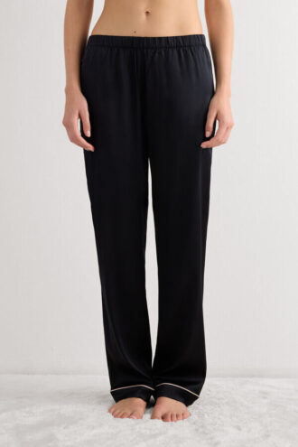 Długie spodnie z jedwabiu