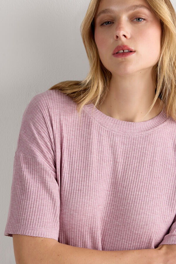 Elegancka, wygodna bluzka z modalu z krótkim rękawem Elegancka, wygodna bluzka z modalu z krótkim rękawem