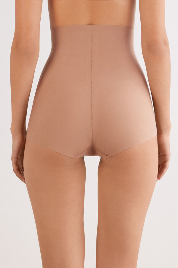 Jasne, modelujące majtki z wysokim stanem z bawełny Jasne, modelujące majtki z wysokim stanem z bawełny