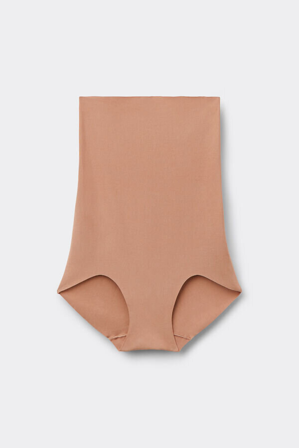 Jasne, modelujące majtki z wysokim stanem z bawełny Jasne, modelujące majtki z wysokim stanem z bawełny