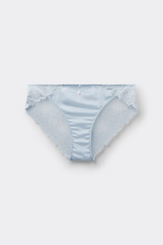 Jedwabne majtki z kwiatowym wzorem