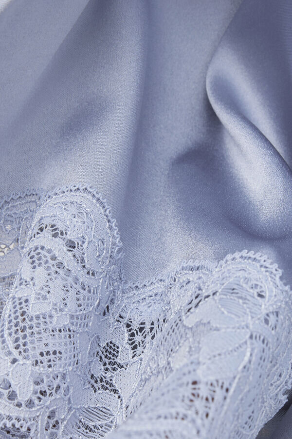 Jedwabne szorty z koronkową lamówką Jedwabne szorty z koronkową lamówką