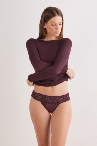 Koronkowe majtki Brazilian