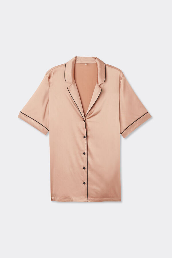 Koszula męska z krótkim rękawem z jedwabiu Koszula męska z krótkim rękawem z jedwabiu
