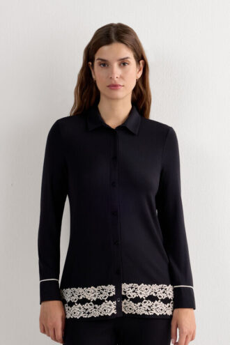 Koszula z guzikami Pretty Flowers z modalu