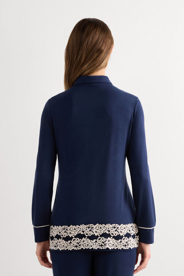 Koszula z guzikami Pretty Flowers z modalu Koszula z guzikami Pretty Flowers z modalu