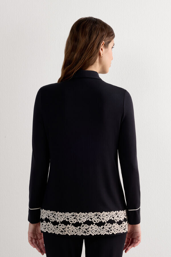 Koszula z guzikami Pretty Flowers z modalu Koszula z guzikami Pretty Flowers z modalu