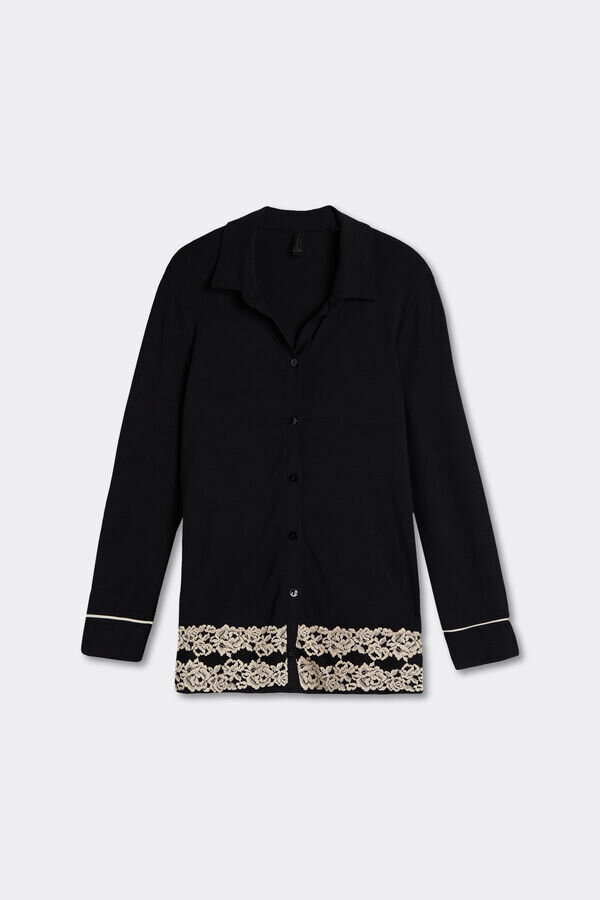 Koszula z guzikami Pretty Flowers z modalu Koszula z guzikami Pretty Flowers z modalu