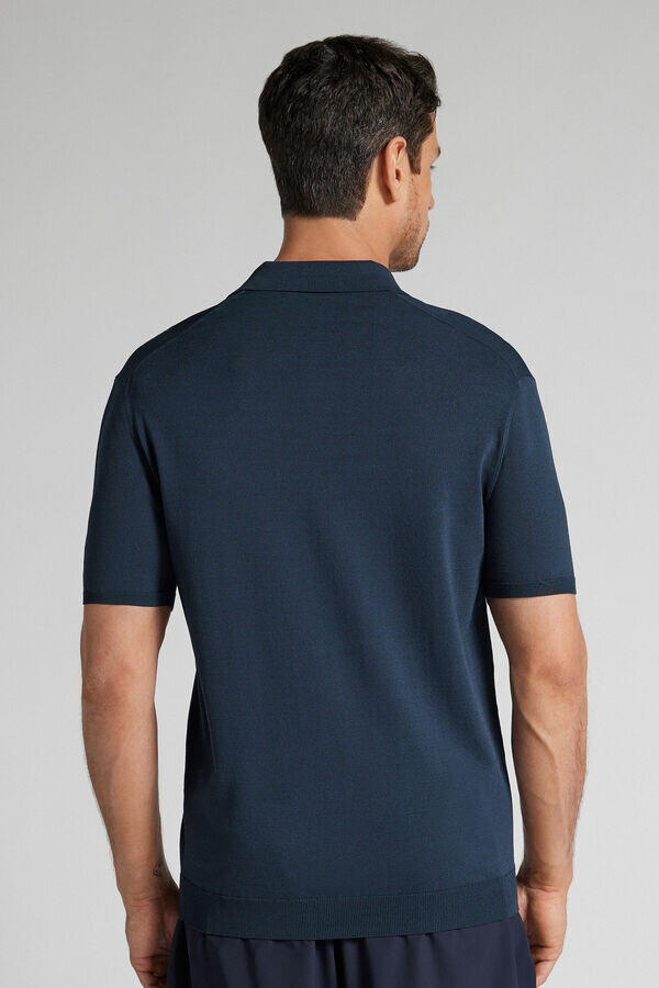 Koszulka polo z wiskozy i nylonu Koszulka polo z wiskozy i nylonu