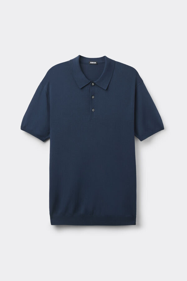 Koszulka polo z wiskozy i nylonu Koszulka polo z wiskozy i nylonu