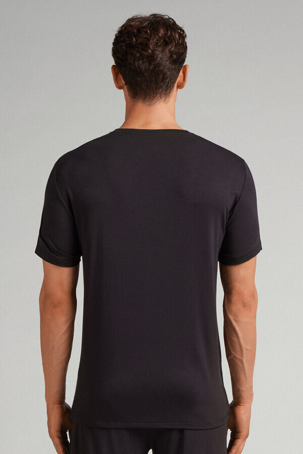 Koszulka z modalu i jedwabiu Koszulka z modalu i jedwabiu