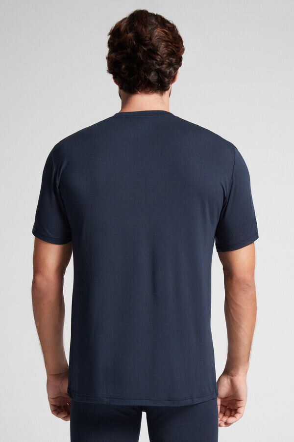 Koszulka z modalu i jedwabiu Koszulka z modalu i jedwabiu