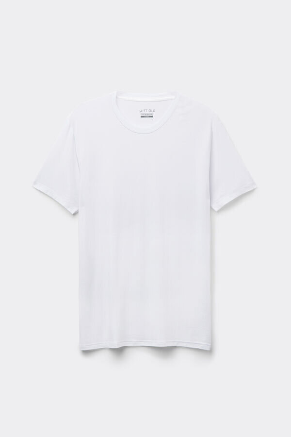 Koszulka z modalu i jedwabiu Koszulka z modalu i jedwabiu