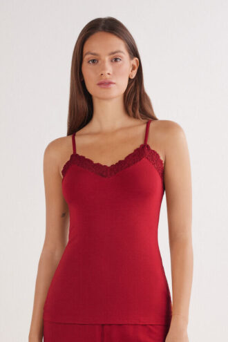 Koszulka z modalu Pretty Flowers