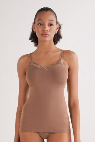 Koszulka z modalu Pretty Flowers