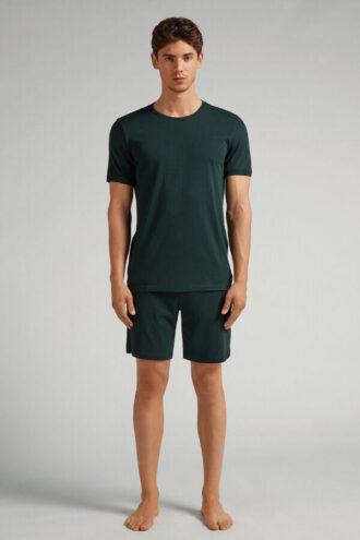 Krótka piżama z najwyższej jakości bawełny