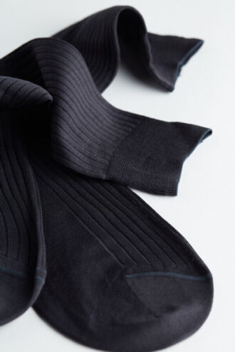 Krótkie skarpetki z prążkowanej egipskiej bawełny