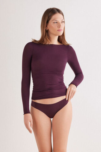 Majtki Brazilian z bezszwowej, ultralekkiej mikrofibry