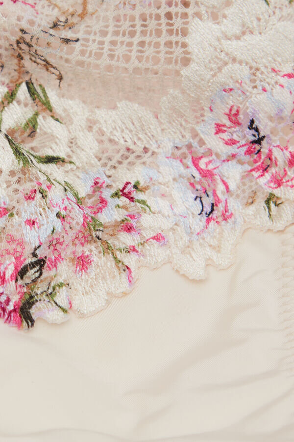 Majtki Brazilian z nadrukiem Pretty Flowers Majtki Brazilian z nadrukiem Pretty Flowers