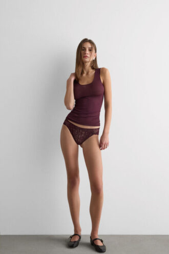 Modal Cashmere Ultralekka koszulka z szerokimi ramiączkami