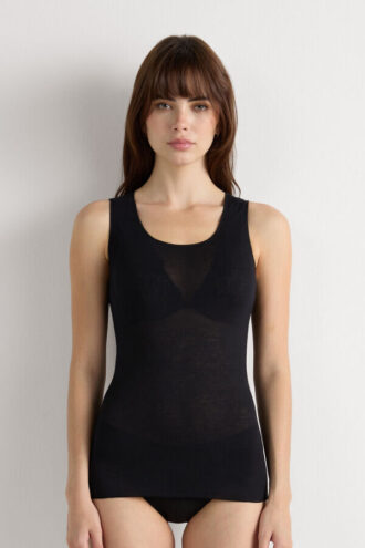 Modal Cashmere Ultralekka koszulka z szerokimi ramiączkami