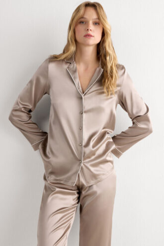 Męska kurtka z jedwabiu