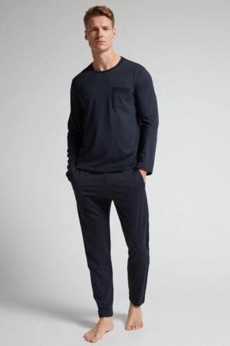 Piżama z długimi nogawkami z najwyższej jakości bawełny