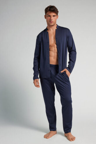 Piżama z przodu z bawełny