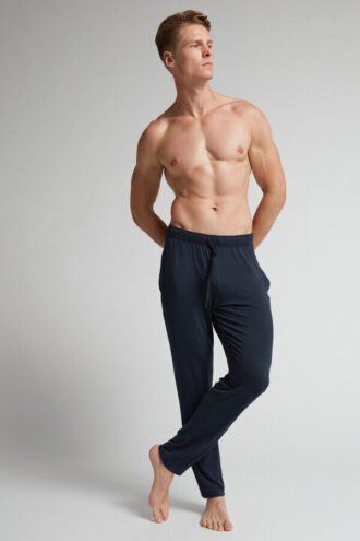 Spodnie z jedwabiu i modalu