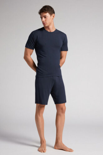 Szorty z jedwabiu i modalu