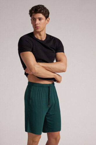 Szorty z jedwabiu i modalu